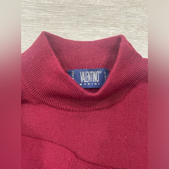 Valentino Marini Men’s Mid-Neck Long Sleeve Knit Size Medium - Picture 4 of 8